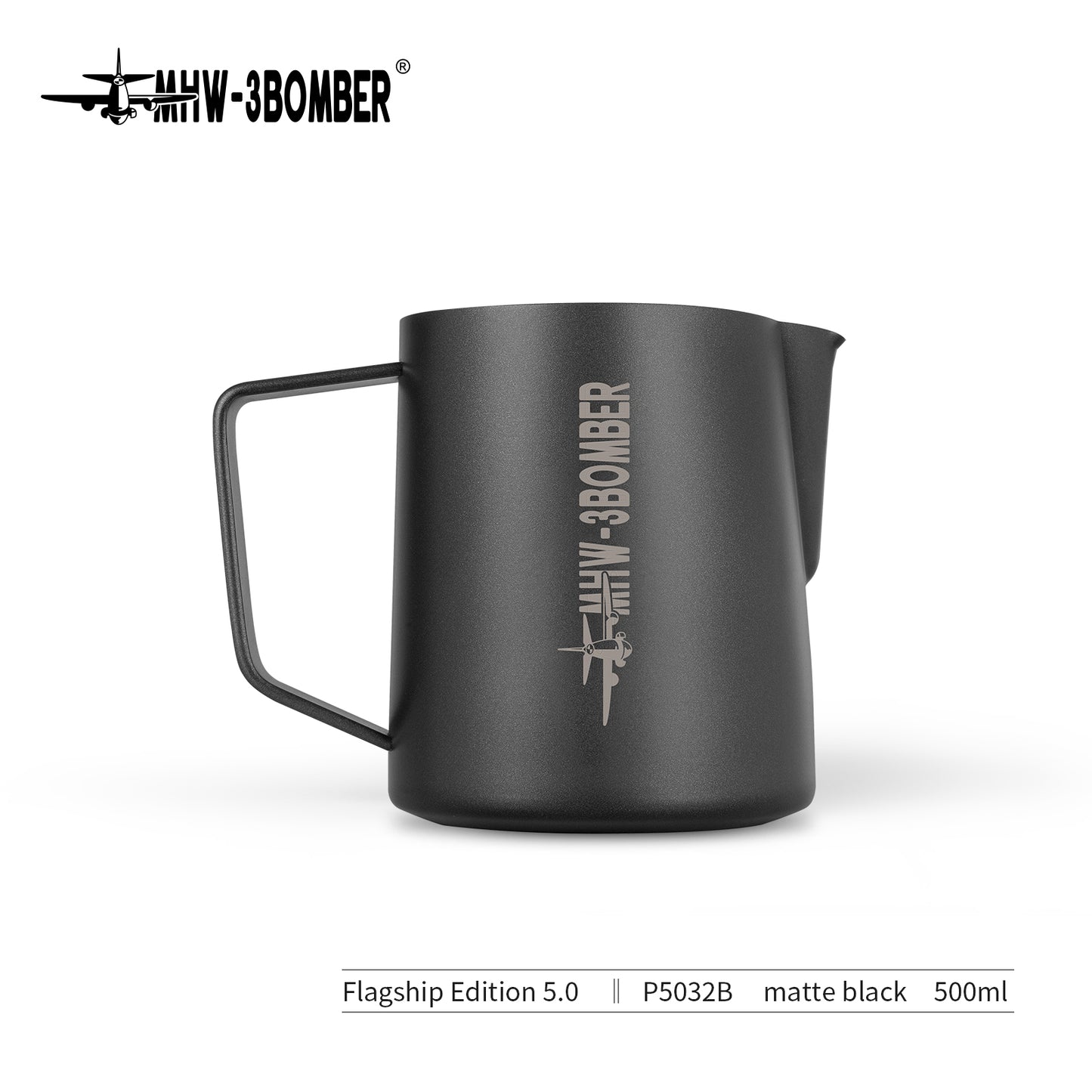 MHW-3BOMBER MILK FROTHING PITCHER 5.0- Matte black