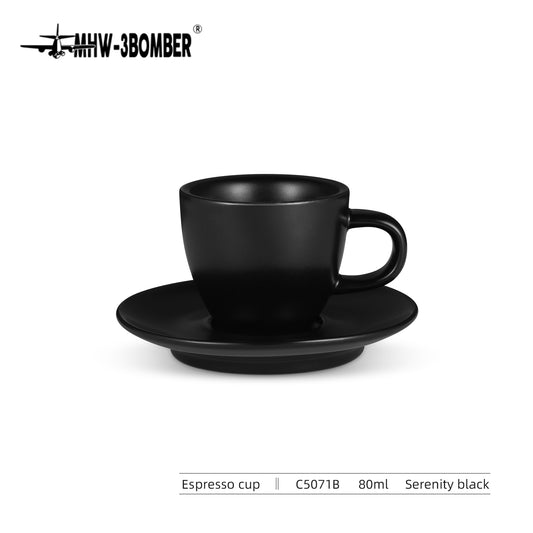 MHW-3BOMBER CERAMIC ESPRESSO CUP 80ML- Black