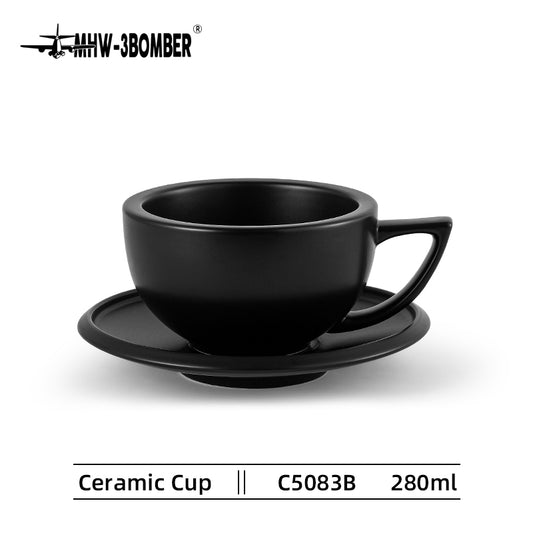 MHW-3BOMBER SAWADA CERAMIC COFFEE CUP 280ML- Black