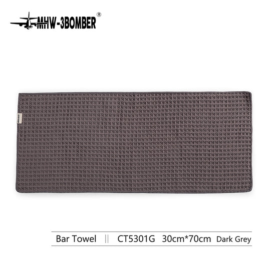 MHW-3BOMBER WAFFLE BAR TOWEL