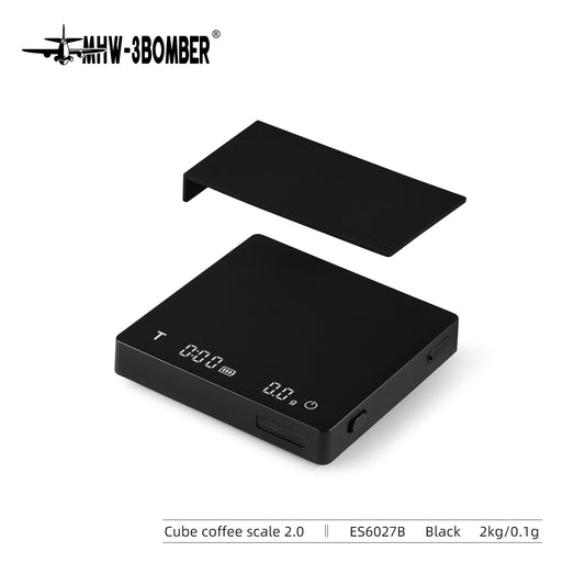 MHW-3BOMBER ESPRESSO SCALE CUBE COFFEE SCALE 2.0- Black