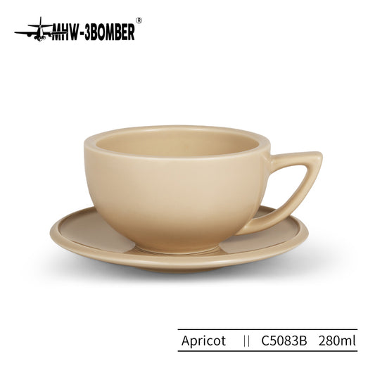 MHW-3BOMBER SAWADA CERAMIC COFFEE CUP 280ML- Apricot
