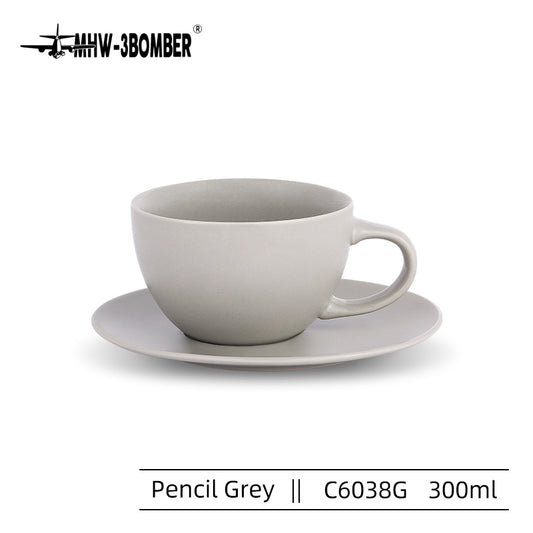 MHW-3BOMBER MARS SERIES CERAMIC COFFEE CUP 300ML- Pencil Grey