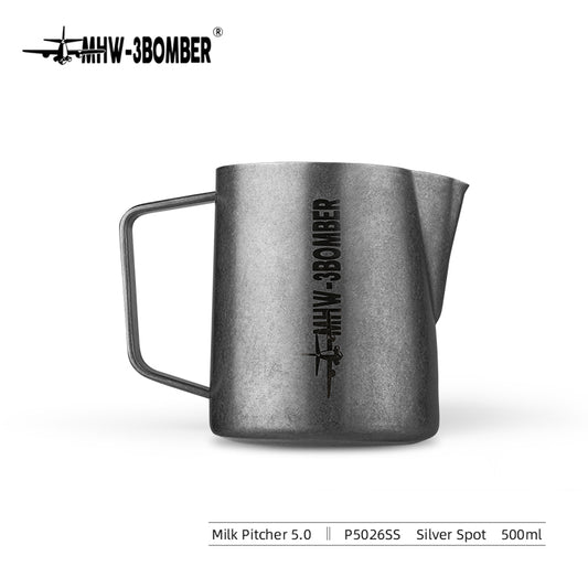 MHW-3BOMBER MILK FROTHING PITCHER 5.0- Silver spot