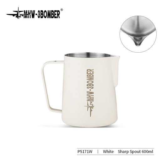 MHW-3BOMBER MILK FROTHING PITCHER 3.0 600ML- White